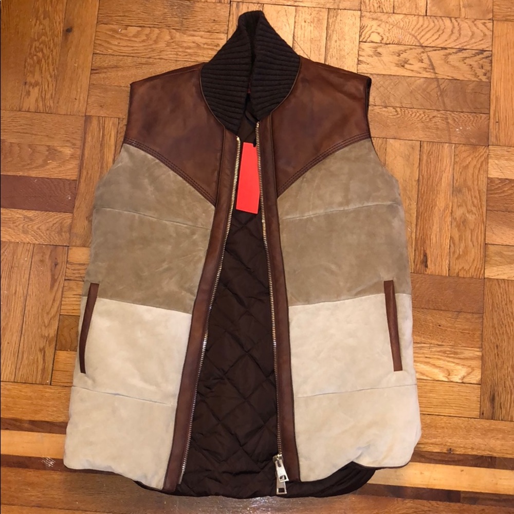 Brown Ombré Suede Vest